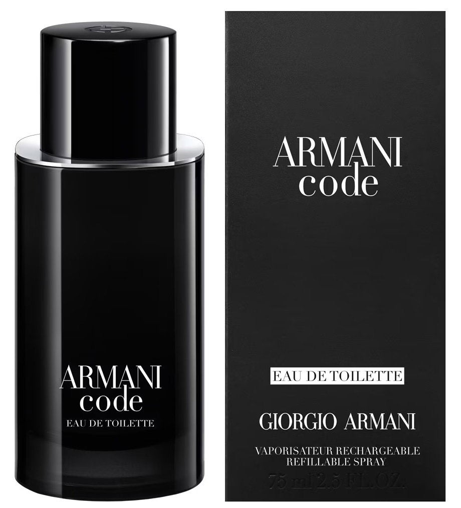 Giorgio Armani, Code, Eau de Toilette, Für Männer, Nachfüllbar, 75 ml