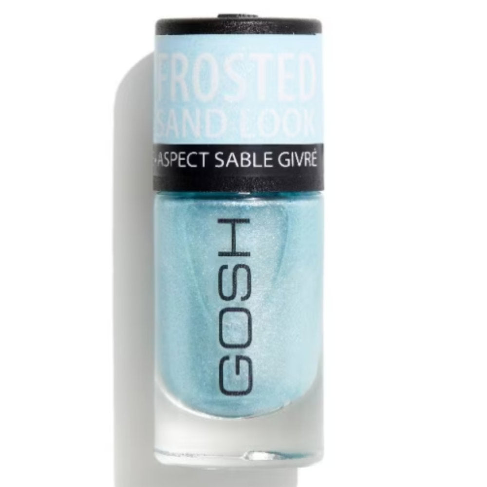 Gosh, Glittery, Matt-Finish, Nagellack, 06, Gefrostetes weiches Blau, 8 ml