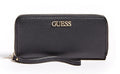 Guess, Alby, Textilbrieftasche, SLG Großer Reißverschluss, Schwarz, Für Frauen
