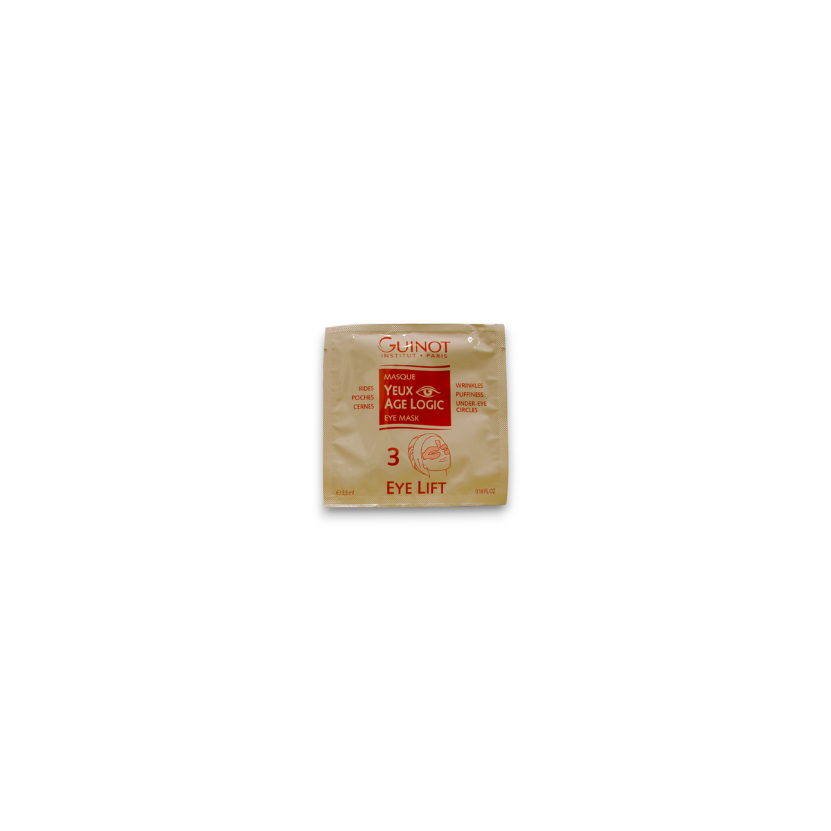 Setzen, Guinot, Age Logic, Augencreme-Maske, 4 stk, 5.5 ml