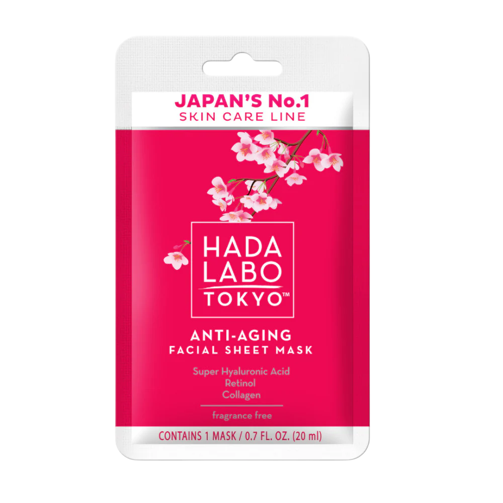 Hada Labo Tokyo, Hada Labo, Hyaluronsäure & Kollagen, Anti-Aging, Gesichtsmaske, Gesicht, Tag, 20 ml - Beautyleader