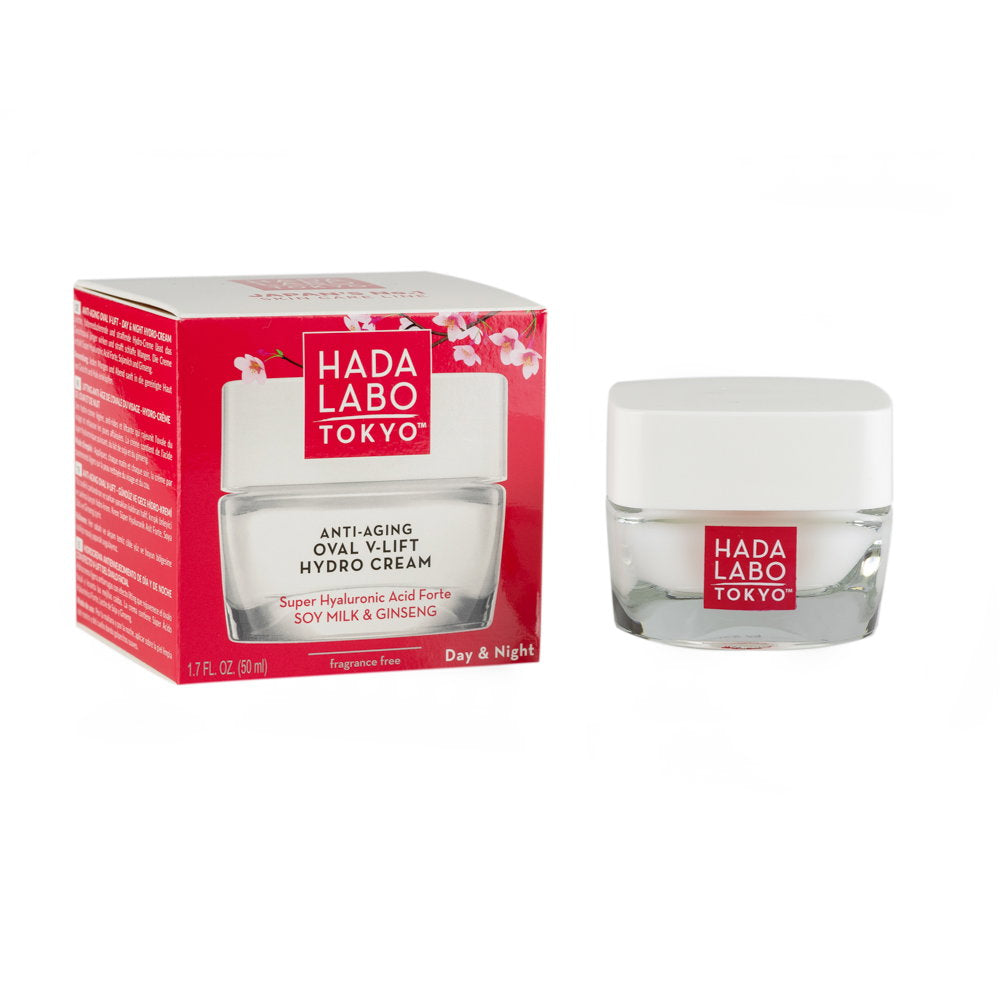 Hada Labo Tokyo, Oval V-Lift Hydro, Hyaluronsäure, Anti-Aging, Tag & Nacht, Sahne, Gesicht, 50 ml - Beautyleader