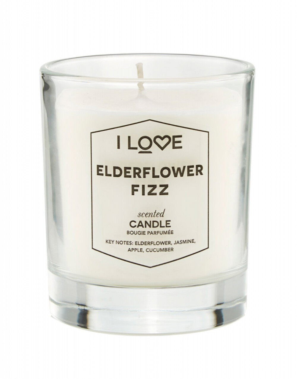 I Love, Elderflower Fizz, Himbeere, Duftkerze, 160 g - Beautyleader
