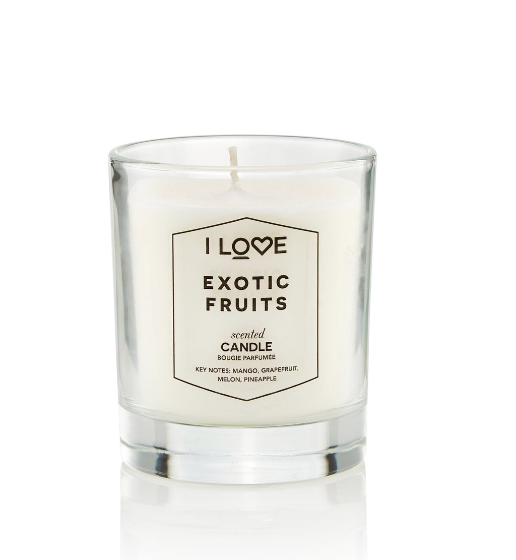 I Love, Exotic Fruits, Mango, Grapefruit, Mango, Ananas, Duftkerze, 160 g - Beautyleader