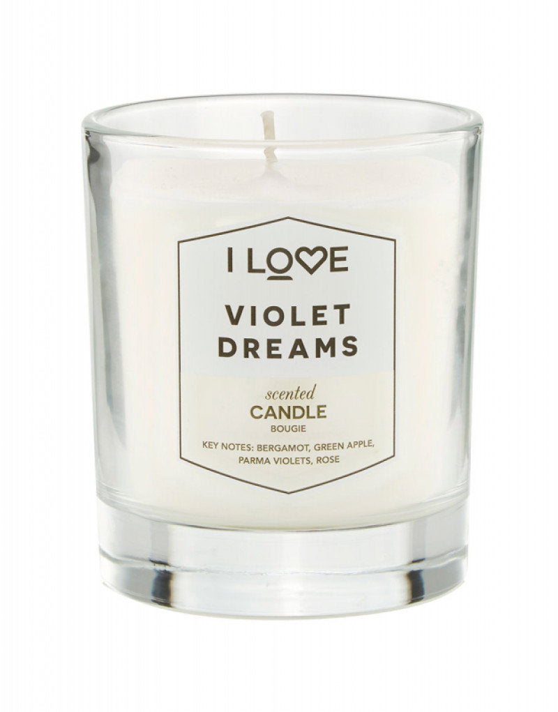 I Love, Signature Collection, Bergamotte, grüner Apfel, Parmaveilchen, Rose, Duftkerze, 160 g - Beautyleader
