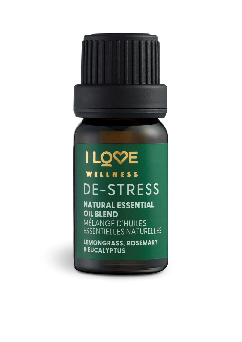 I Love, Wellness De-Stress, Zitronengras, Rosmarin, Eukalyptus und Lavandin, Ätherisches Öl, 10 ml - Beautyleader