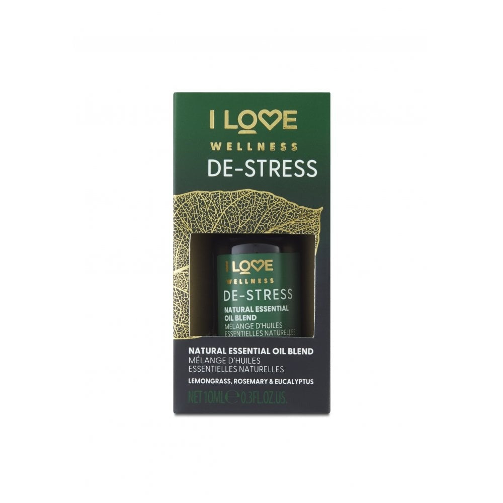 I Love, Wellness De-Stress, Zitronengras, Rosmarin, Eukalyptus und Lavandin, Ätherisches Öl, 10 ml - Beautyleader