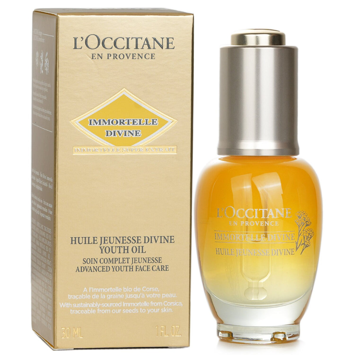 L'Occitane en Provence, Immortelle Divine, Anti-Aging, Öl, Für Gesicht/Hals & Dekolleté, 30 ml - Beautyleader