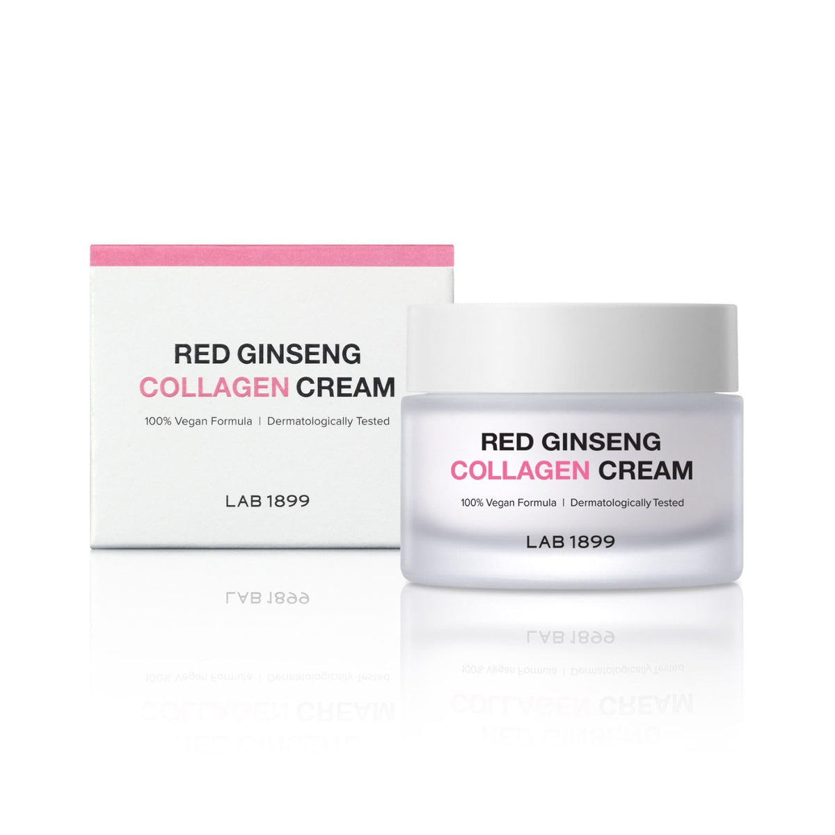 Lab 1899, Red Ginseng, Kollagen, Verbessert die Hautelastizität, Sahne, Für das Gesicht, 50 ml