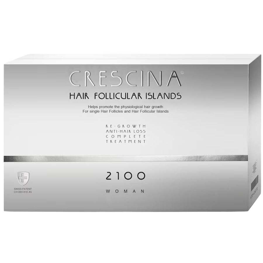 Labo Cosprophar Suisse, Crescina Follicular Islands 2100, Zur Wachstumsstimulation, Ampullen Behandlungsserum, Für die Kopfhaut, Für Frauen, 10 +10 stk