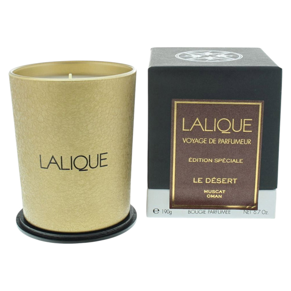Lalique, Le Desert Muscat Oman, Duftkerze, 190 g - Beautyleader