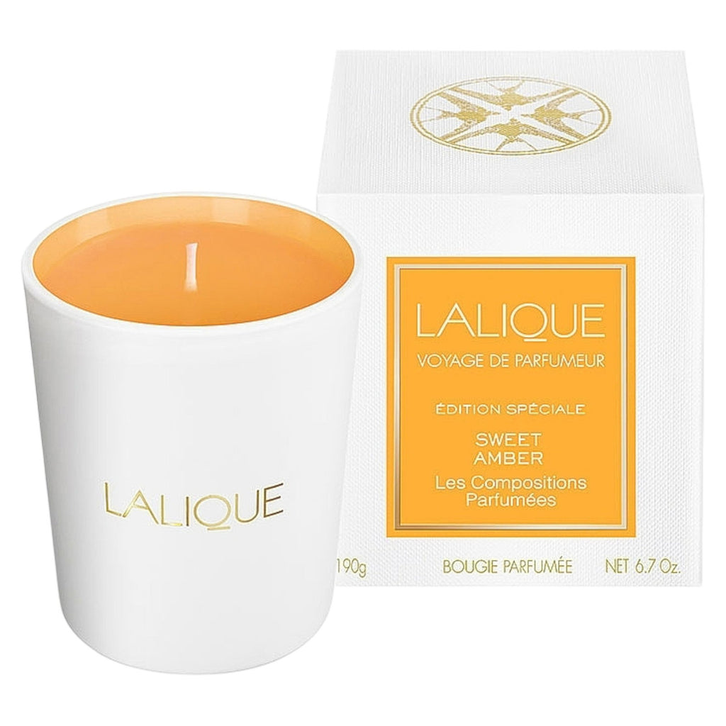 Lalique, Les Compositions Parfumees - Sweet Amber, Süßer Bernstein, Duftkerze, 190 g - Beautyleader