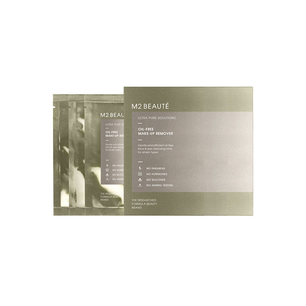 Setzen, M2 Beaute, Ultra Pure Solutions, Make-up-Entferner-Tücher, 7 stk