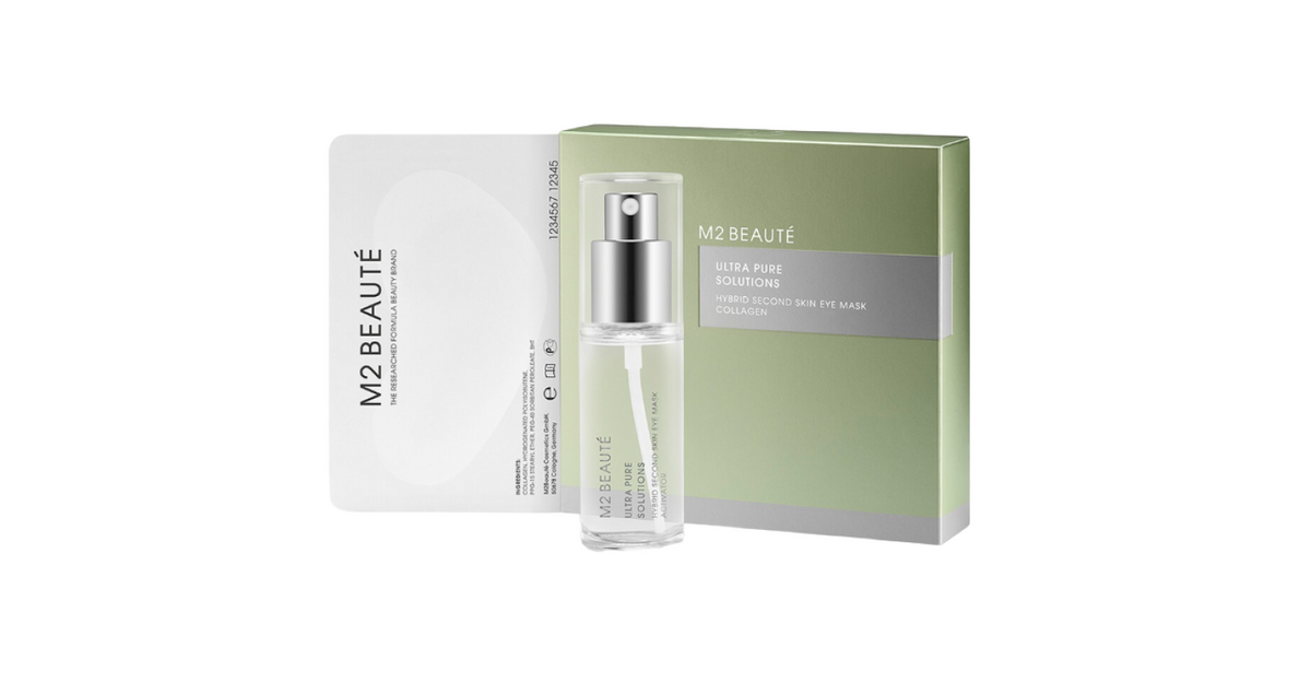 Setzen, M2 Beaute, Ultra Pure Solutions, Kollagen, Feuchtigkeitsspendend, Augencreme-Maske, 7 stk
