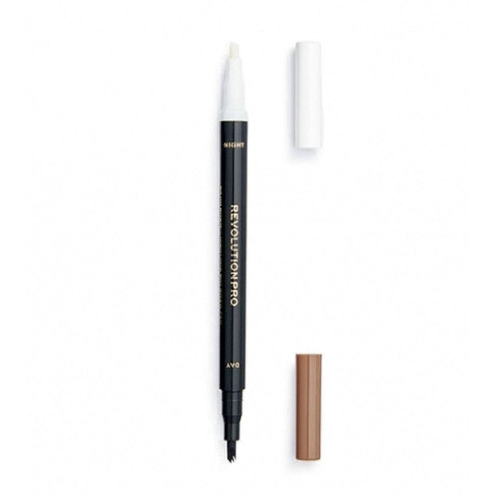 Makeup Revolution, 24h Day & Night, Augenbrauencreme-Stift, Aschbraun, 1.6 ml