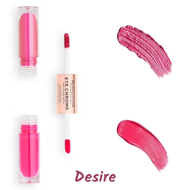 Makeup Revolution, Eye Chrome, Flüssiges Rouge, Wunsch, 2.2 ml