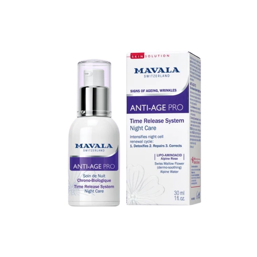 Mavala, Anti-Age Pro, Anti-Aging & Regenerating, Nacht, Sahne, Für das Gesicht, 30 ml - Beautyleader