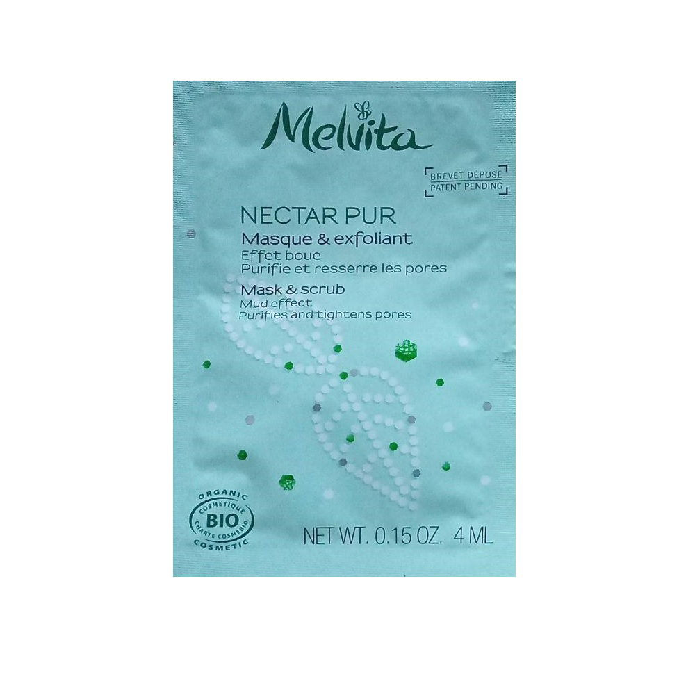 Melvita, Nectar Pur, Bio, Porenverfeinernd, Peelingmaske, Für das Gesicht, 4 ml *Muster