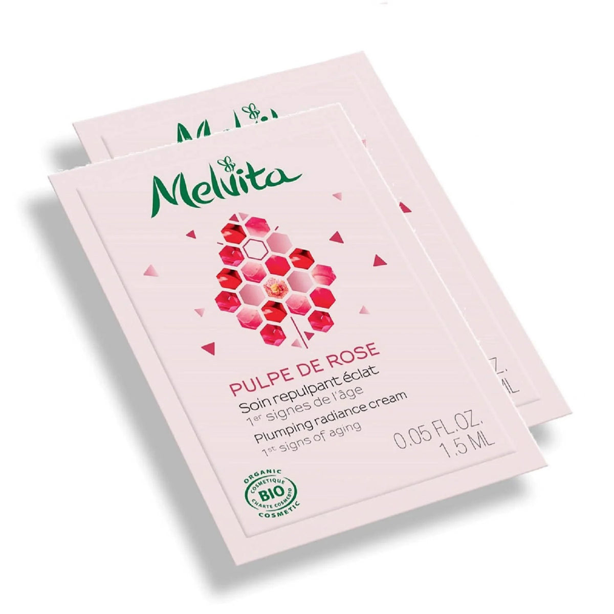 Melvita, Pulpe De Rose, Bio, Anti-Aging, Tag & Nacht, Sahne, Für Gesicht & Hals, 1.5 ml *Muster