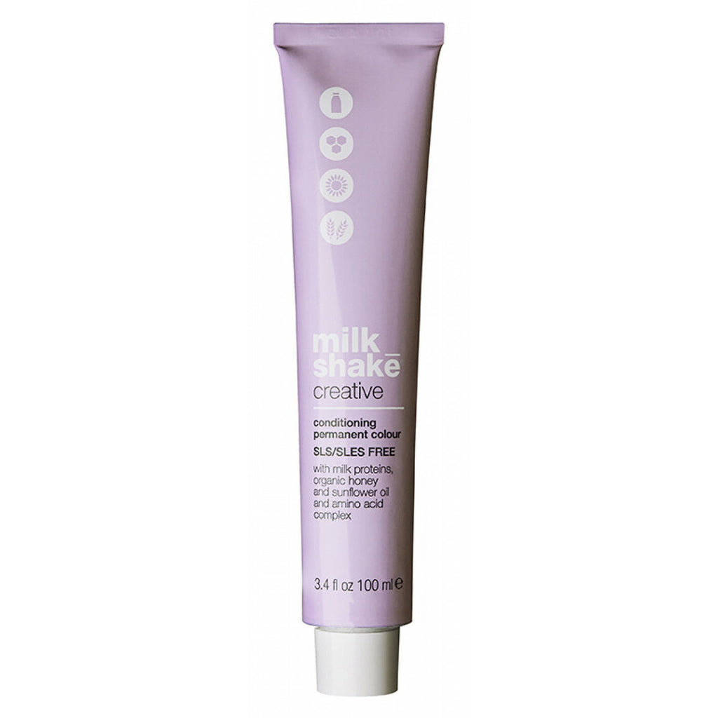 Milk Shake, Creative, Ohne SLS/SLES, Permanente Haarfarbe, 1.111AA Intense Ash Black, 100 ml