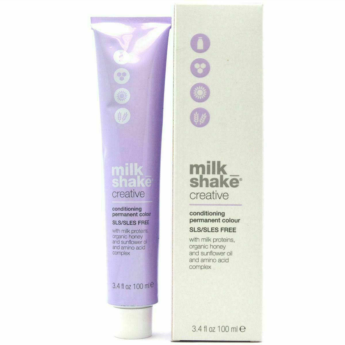 Milk Shake, Creative, Ohne SLS/SLES, Permanente Haarfarbe, 4.314GA Rum Chocolate, 100 ml