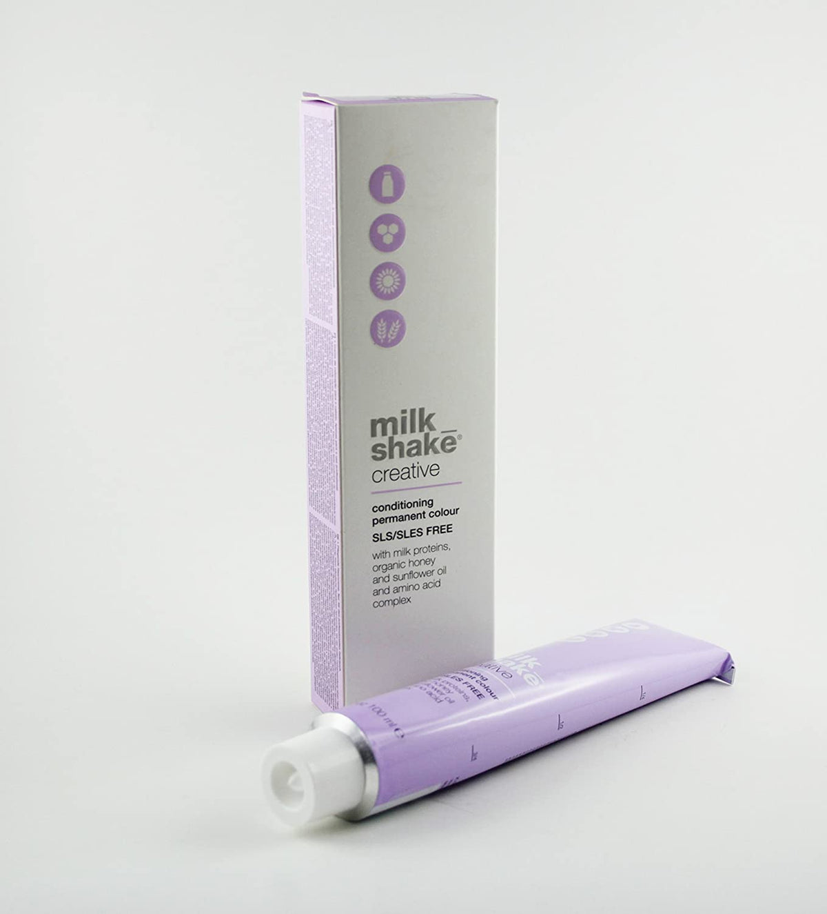 Milk Shake, Creative, Ohne SLS/SLES, Permanente Haarfarbe, .17.AV Light Metallic Grey, 100 ml