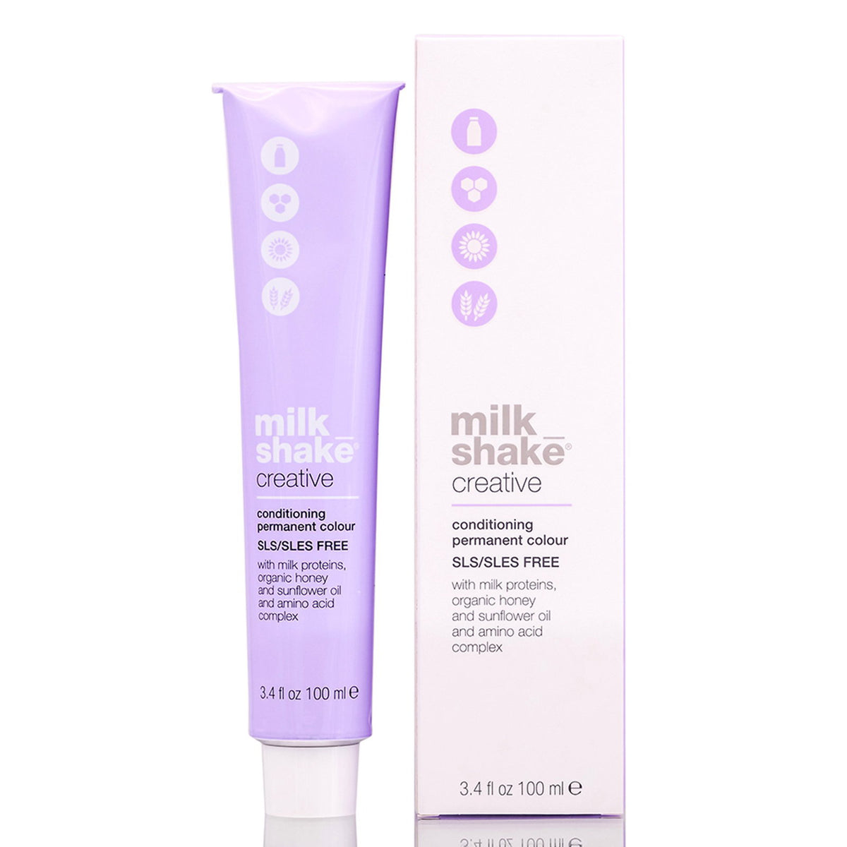 Milk Shake, Creative, Ohne SLS/SLES, Permanente Haarfarbe, .17.AV Light Metallic Grey, 100 ml