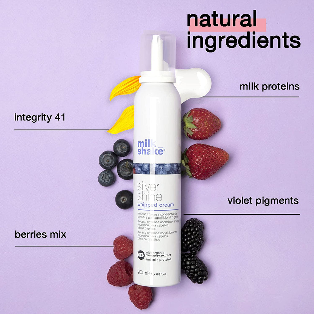 Milk Shake, Silver Shine Whipped Cream, Leave-In Schaumconditioner, 200 ml