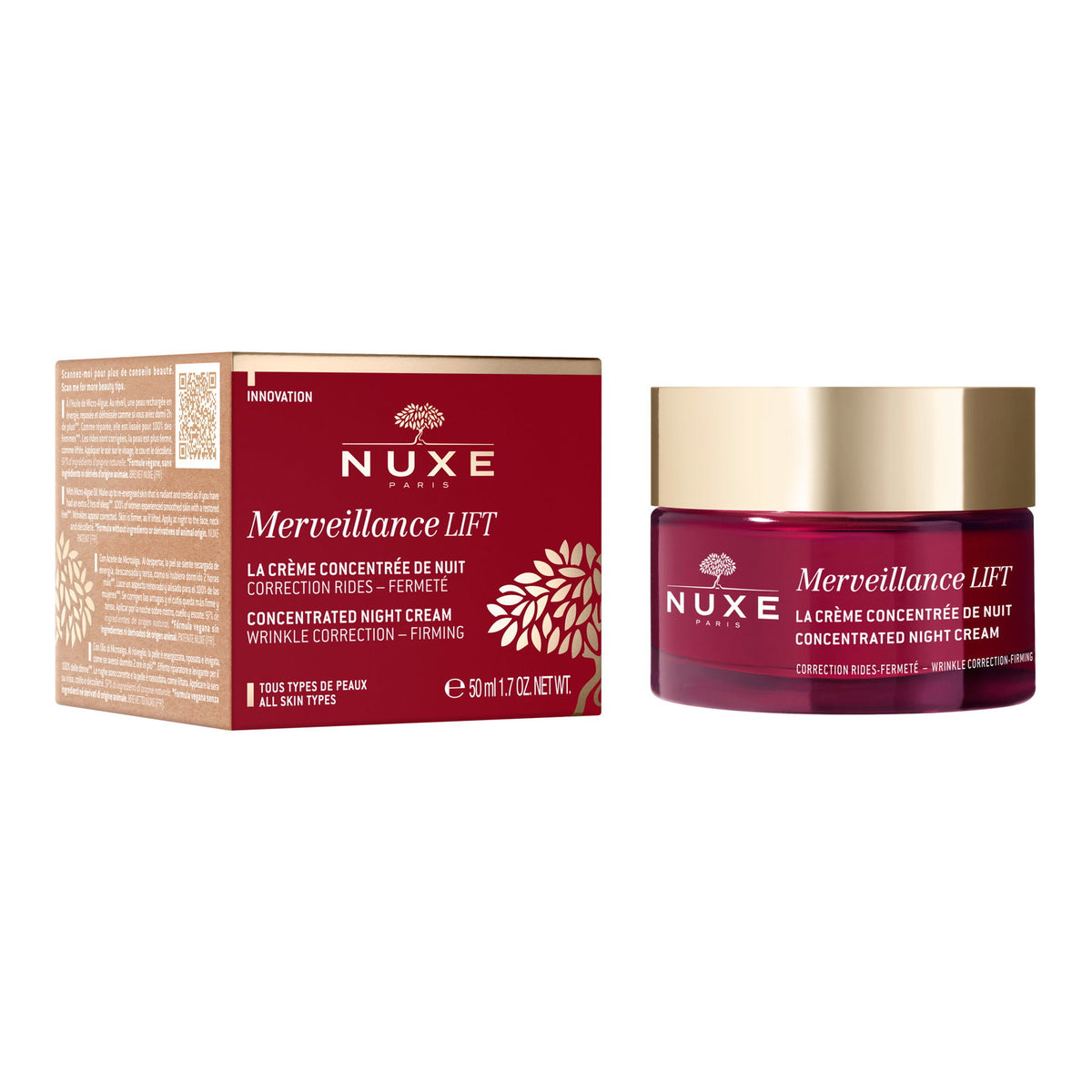 Nuxe, Merveillance Lift, Nacht, Sahne, Für das Gesicht, 50 ml