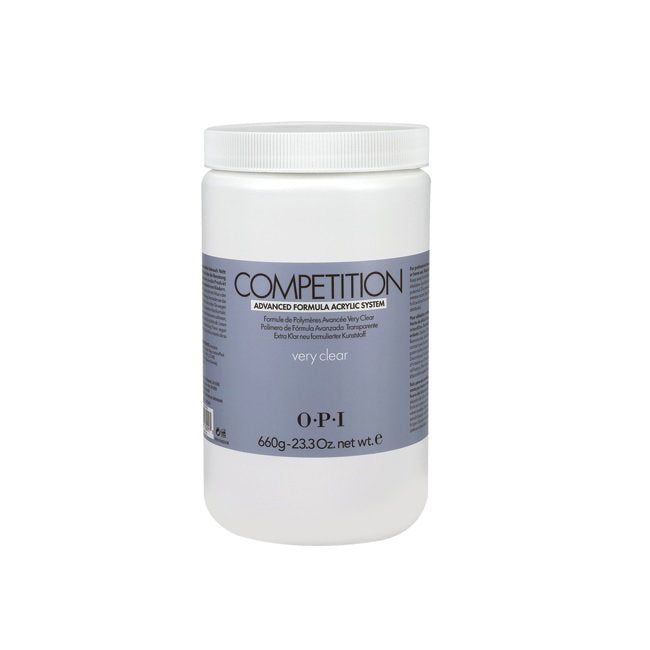 Opi, Competition, Acrylnagelpuder, Sehr klar, 660 g