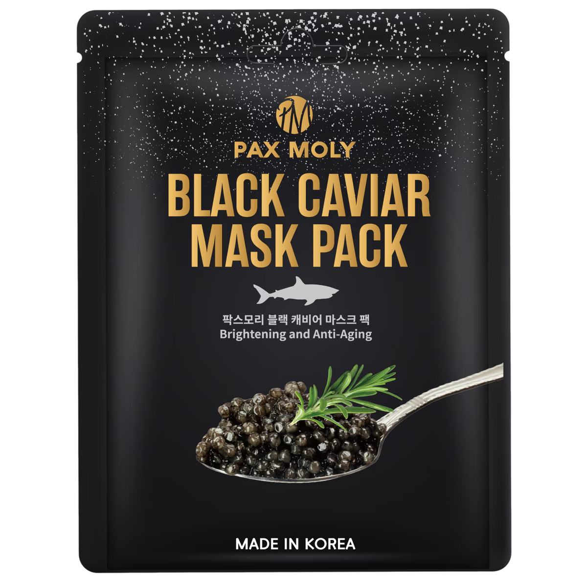 PaxMoly, Black Caviar, Brightening, Hydrating & Anti-Aging, Gesichtsmaske, Gesicht, 25 ml - Beautyleader
