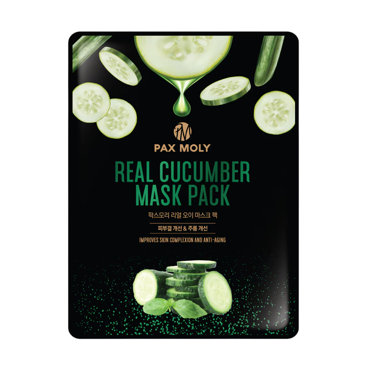PaxMoly, Real Cucumber, Anti-Aging, Gesichtsmaske, Für das Gesicht, 25 ml - Beautyleader