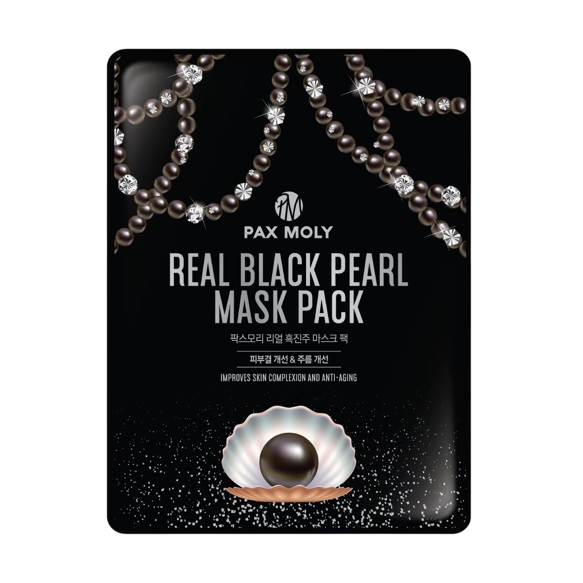 PaxMoly, Real Black Pearl, Anti-Aging, Gesichtsmaske, Für das Gesicht, 25 ml - Beautyleader