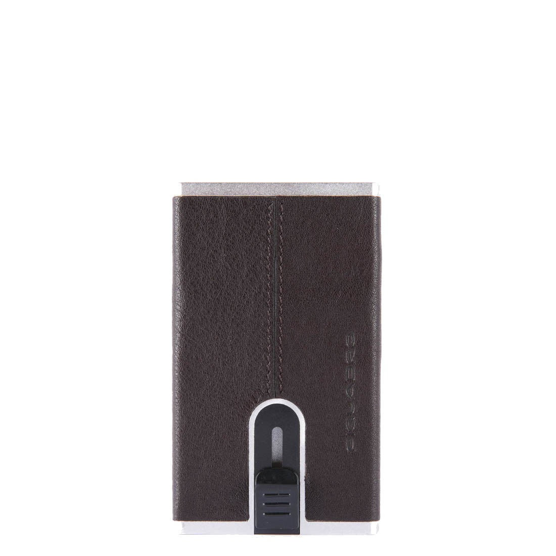 Piquadro, Black Square, Leder-Kartenhalter, Quadratisches Schiebesystem, PP4825B3R-TM, Braun, Für Männer
