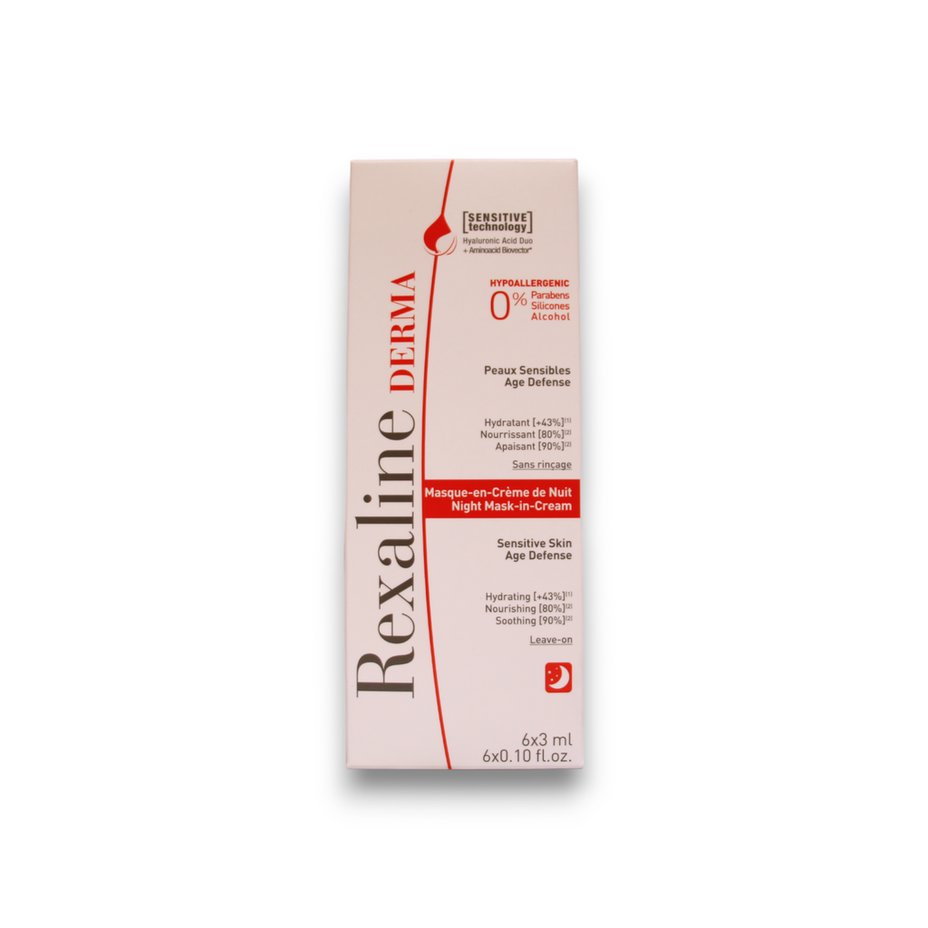 Setzen, Rexaline, Derma, Nährend, Nacht-Schlafmaske, 6 stk, 3 ml