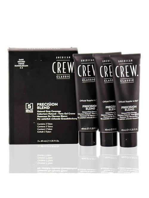 Set American Crew: Precision Blend, Semi-Permanent Hair Dye, 2-3 , 40 ml + Precision Blend, Semi-Permanent Hair Dye, 2-3 , 40 ml + Precision Blend, Semi-Permanent Hair Dye, 2-3 , 40 ml