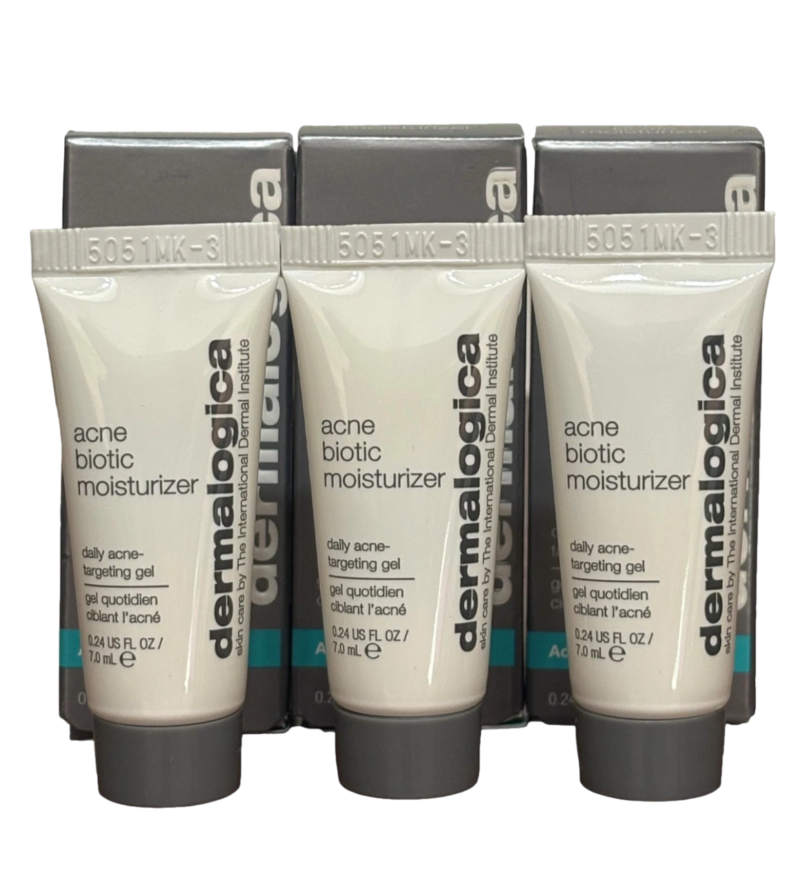 Setzen, Dermalogica, Acne Biotic, Anti-Akne, Lokales Behandlungsgel, Für zu Akne neigende Haut, Für das Gesicht, 3 stk, 7 ml