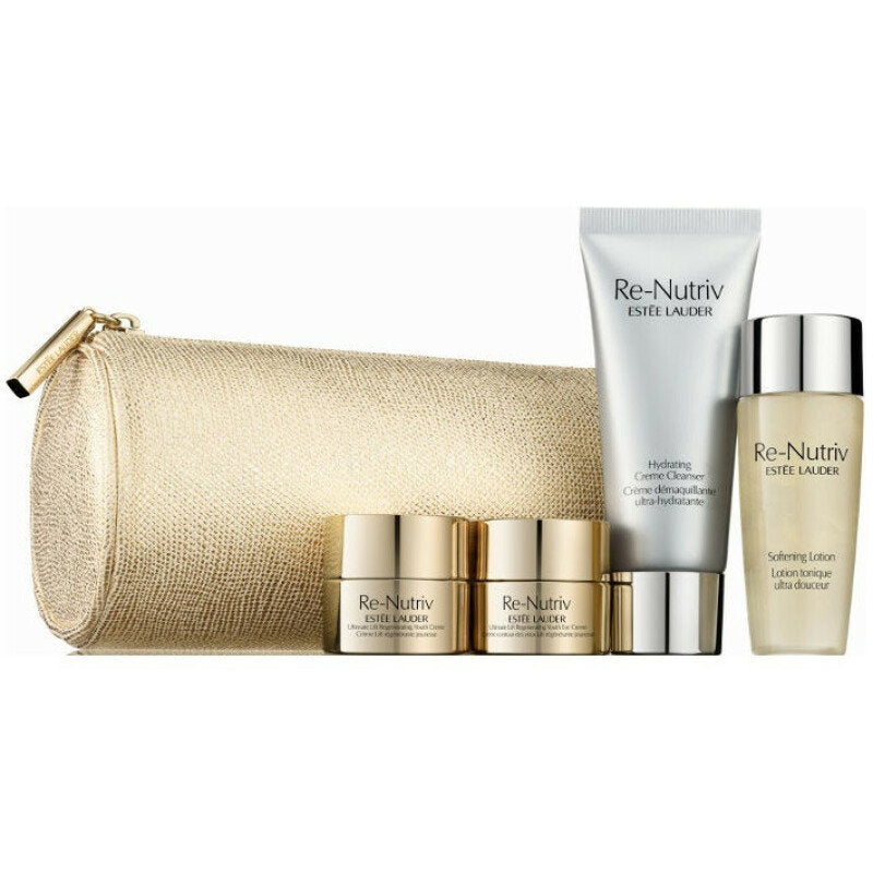 Re-Nutriv Deluxe Set Estee Lauder: Re-Nutriv, Hydrating, Cleansing Cream, 30 ml + Re-Nutriv - Ultimate Lift Regenerating Youth, Strengthens/Lifted & Radiant, Morning & Night, Cream, For Face, 7 ml + Re-Nutriv - Ultimate Lift Regenerating Youth, Brighte... - Beautyleader