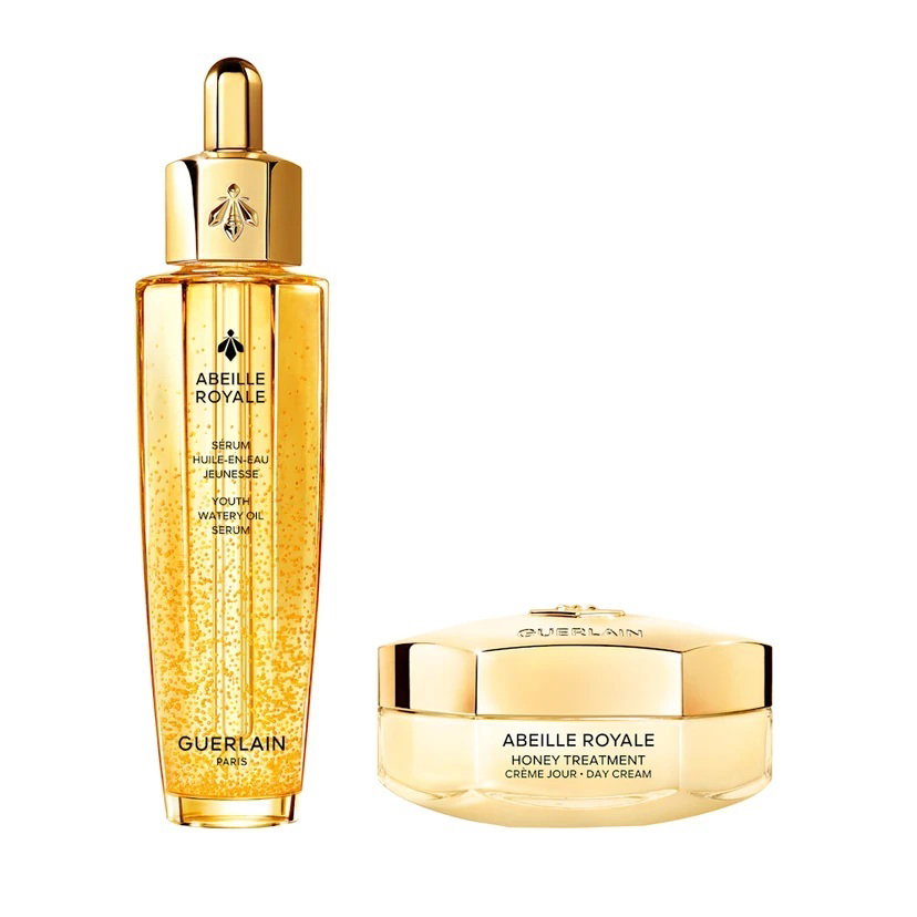 Set Guerlain: Abeille Royale, Honey, Age-Defying, Day, Cream, For Face, 50 ml + Abeille Royale Youth Watery Oil, Repairing, Daily, Serum, For Face, 50 ml