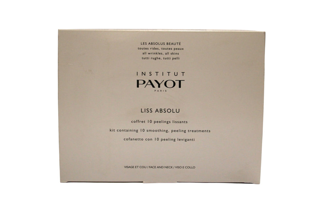 Set Payot: Liss Absolu, Eliminates Impurities, Peeling Powder, 10 pcs, 5 g + Liss Absolu, Eliminates Impurities, Peeling Lotion, 10 pcs, 10 ml + Liss Absolu, Hyaluronic Acid, Hydrating, Cream Mask, For Face, 10 pcs, 20 g
