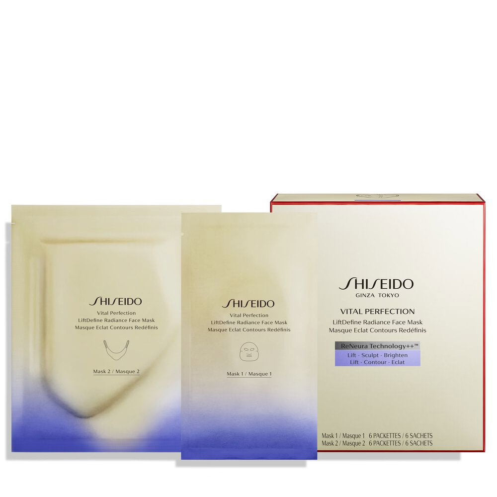 Shiseido, Vital Perfection, Anti-Aging & Strahlend, Gesichtsmaske, Für das Gesicht, 12 stk, 1 ml - Beautyleader