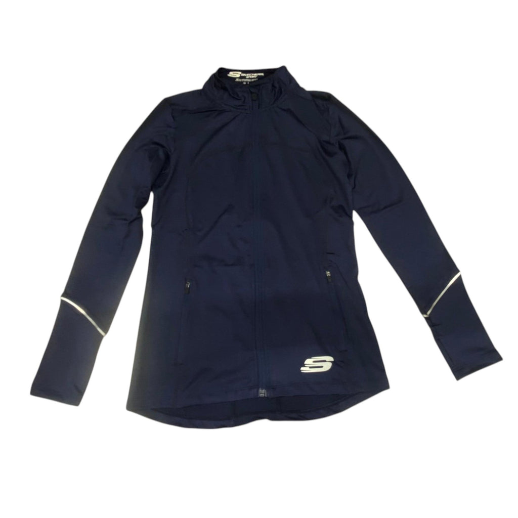 Skechers, Leia Mari, Synthetische Sportjacke für Frauen, Marine, Größe 10