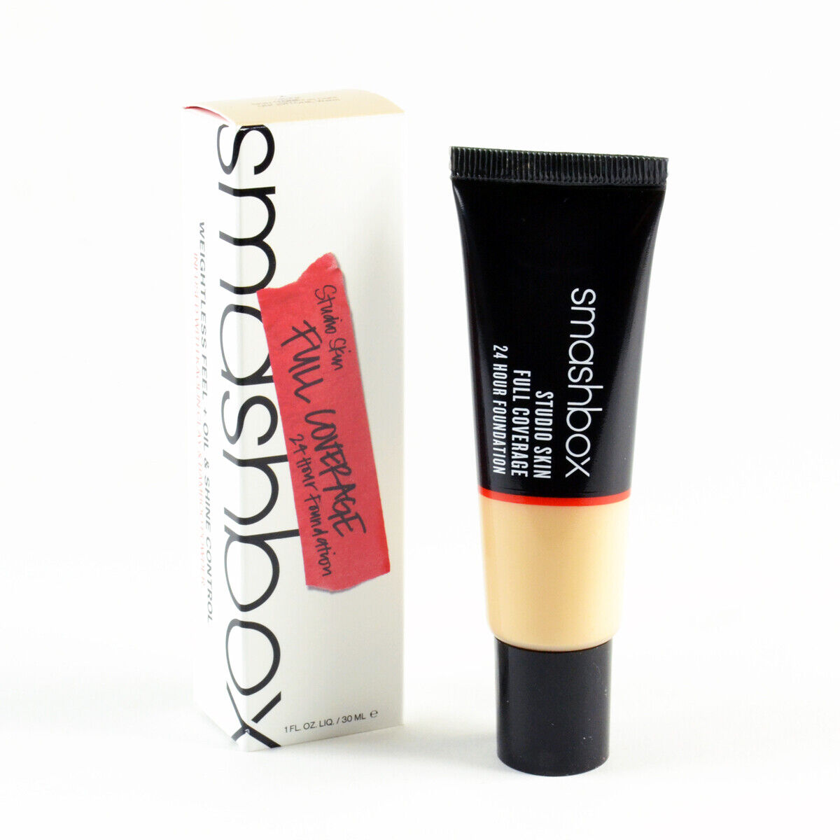 Smashbox, Studio Skin, Hohe Deckung, Flüssige Grundierung, 1,15, Hell-Warm & Pfirsich, 30 ml