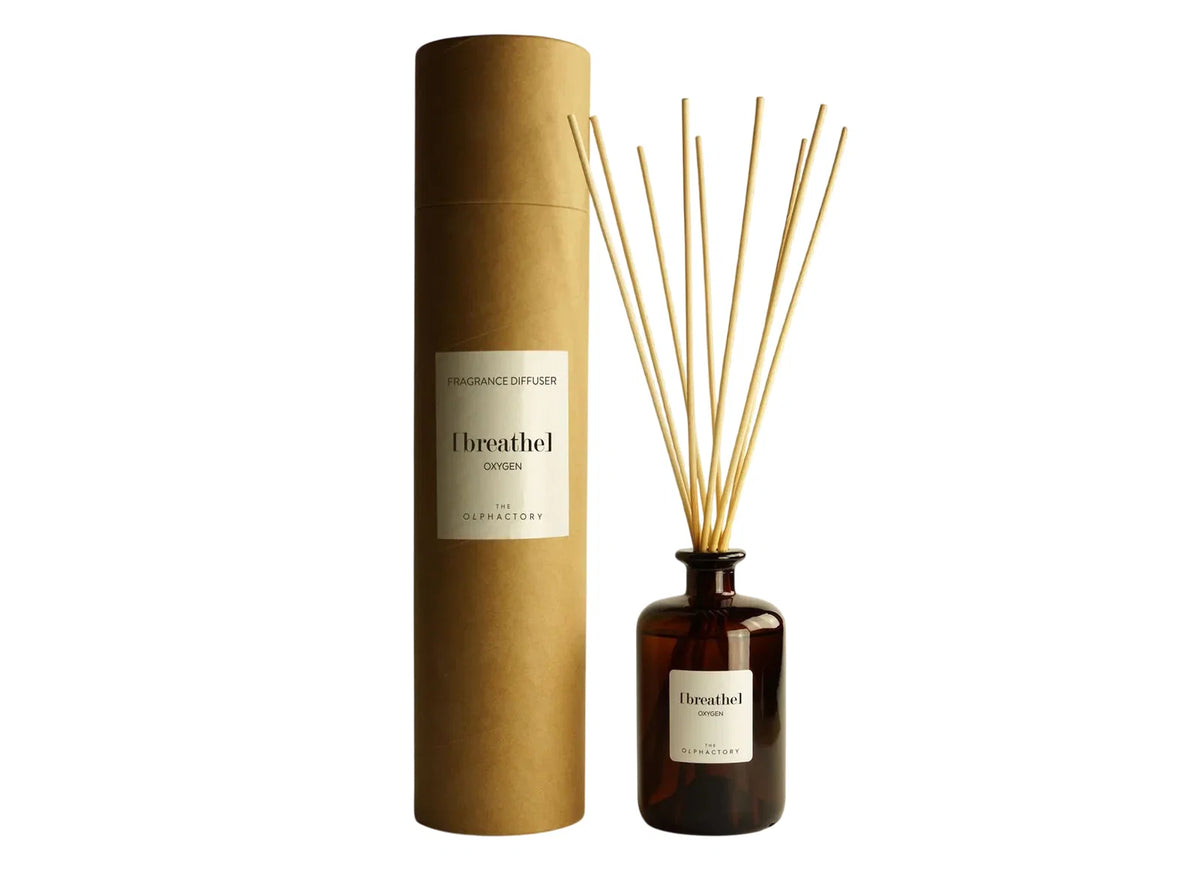 The Olphactory, Breathe Oxygen, Duftstäbchen, Marin, Aroma-Rattanstäbchen-Diffusor, 500 ml