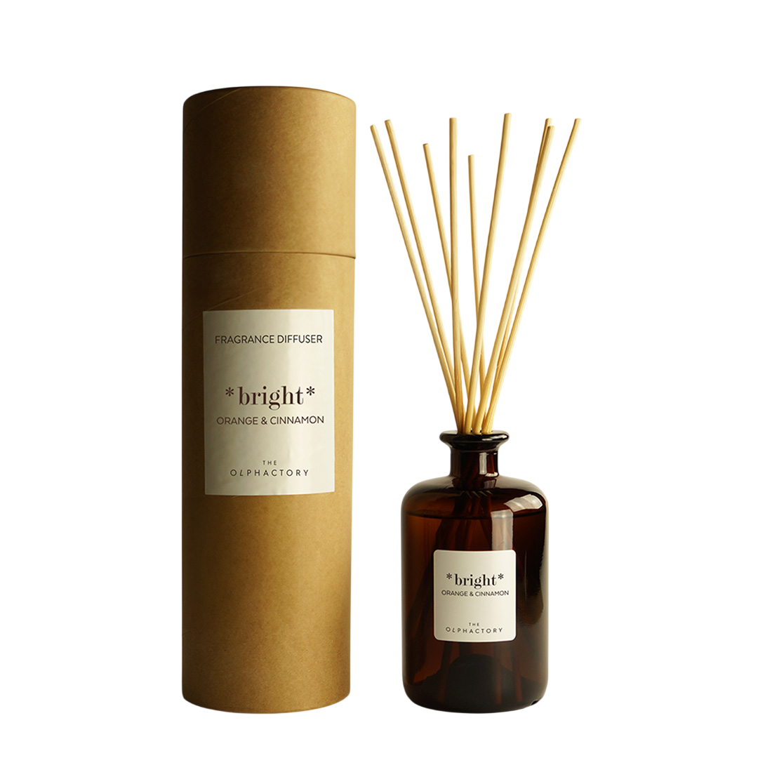 The Olphactory, Bright Orange & Cinnamon, Duftstäbchen, Aroma-Rattanstäbchen-Diffusor, 500 ml