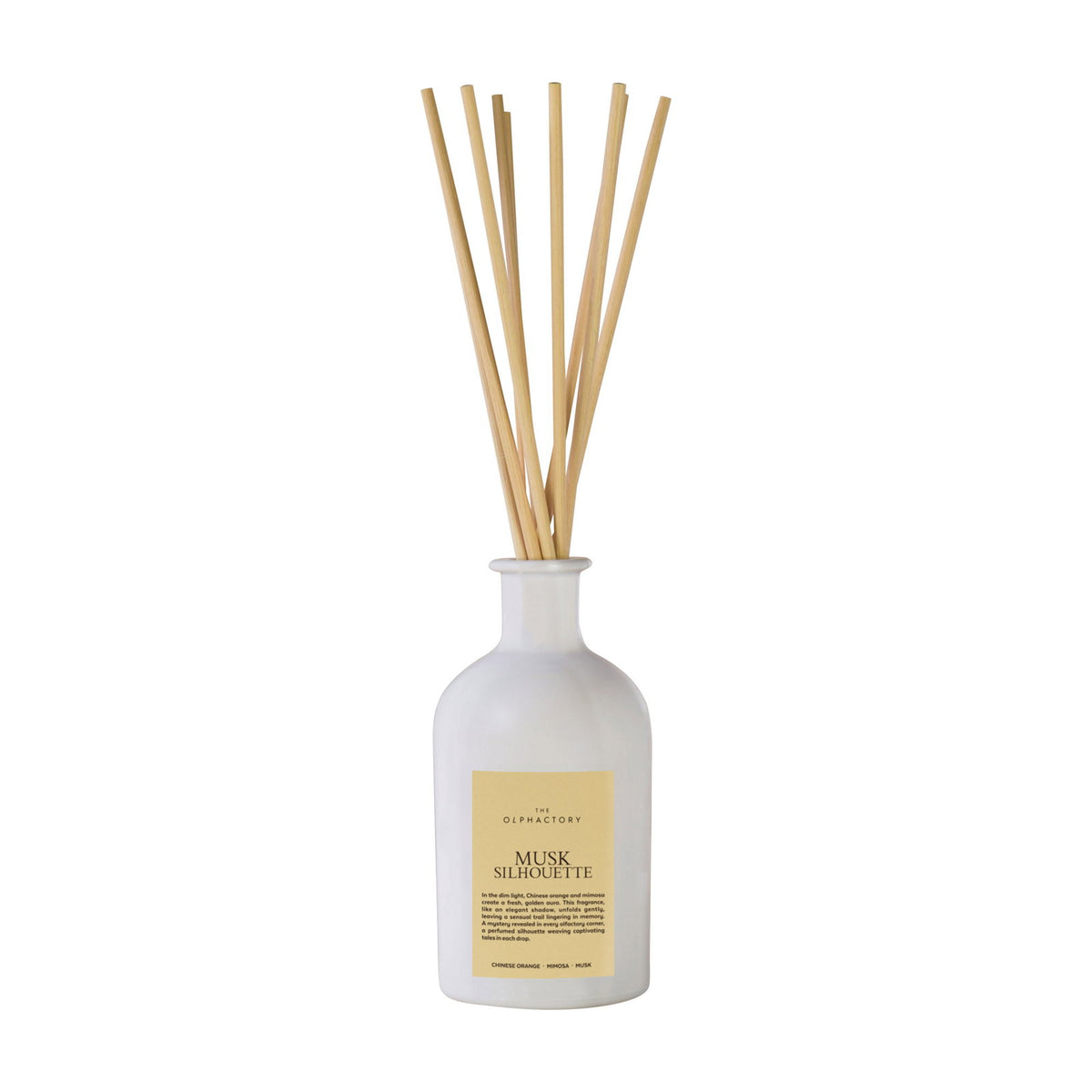 The Olphactory, Musk Silhouette, Duftstäbchen, Moschus, Aroma-Rattanstäbchen-Diffusor, 250 ml