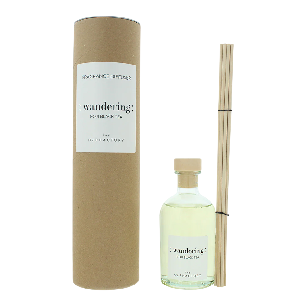 The Olphactory, Wandering Goji Black Tea, Duftstäbchen, Aroma-Rattanstäbchen-Diffusor, 250 ml