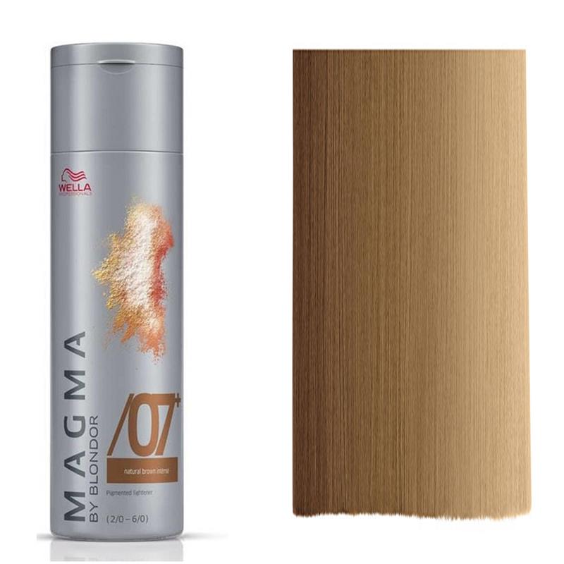 Wella Professionals, Magma By Blondor, Haarfarben-Creme-Toner, /07+ Dark Chestnut, Für Folien- und Freihandtechniken, 120 g