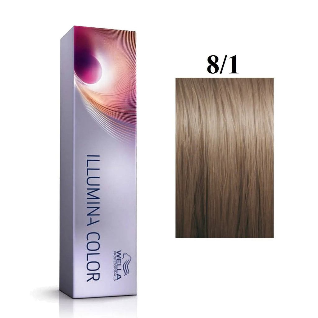 Wella Professionals, Illumina Color, Permanente Haarfarbe, 8/1 , 60 ml
