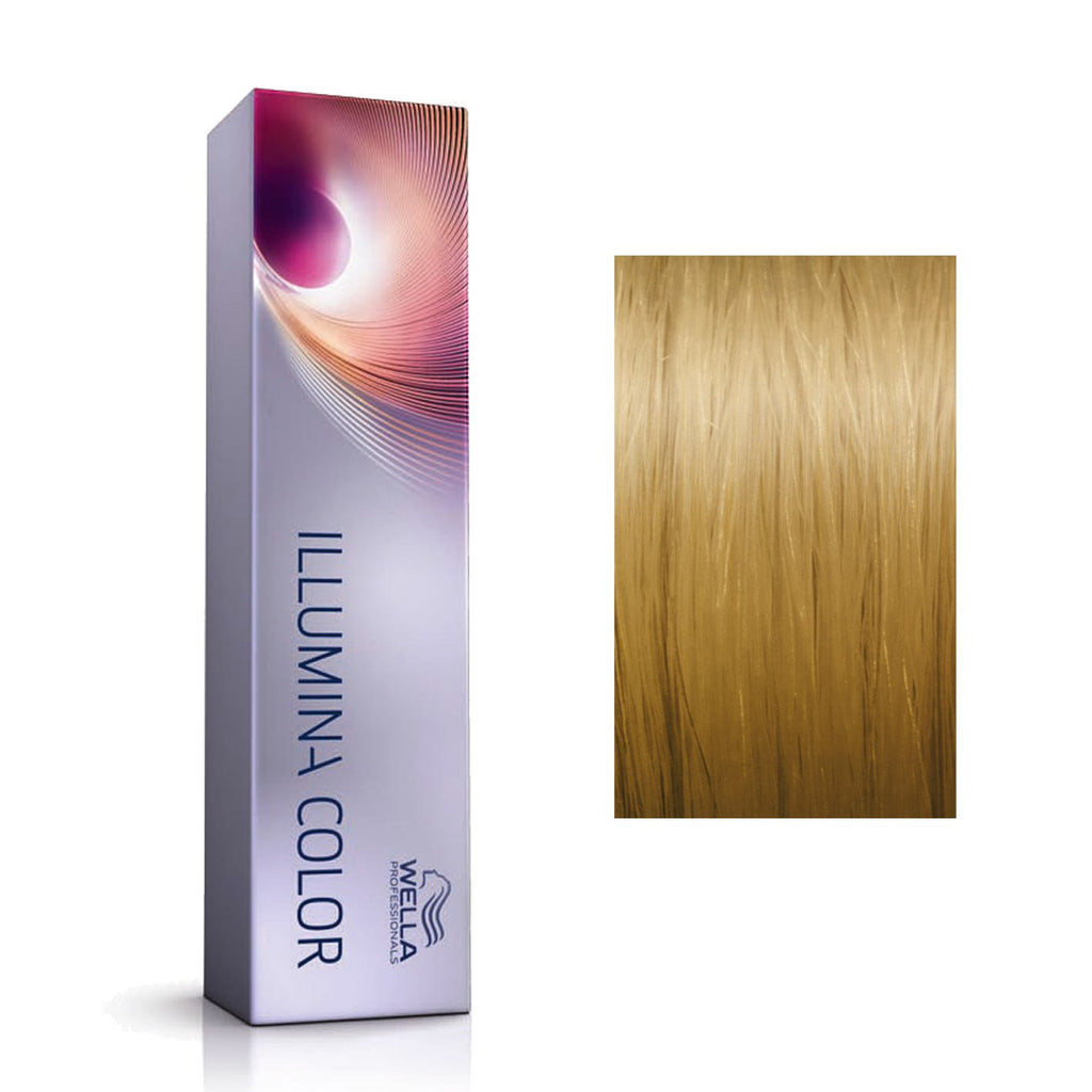 Wella Professionals, Illumina Color, Permanente Haarfarbe, 8/38 Light Blonde Golden Blue, 60 ml